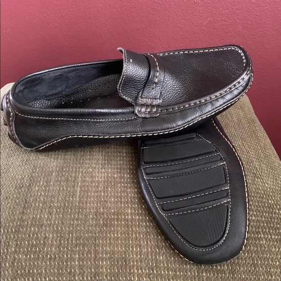 Clarks Men's Black Leather Loafers - Picture 6 of 6